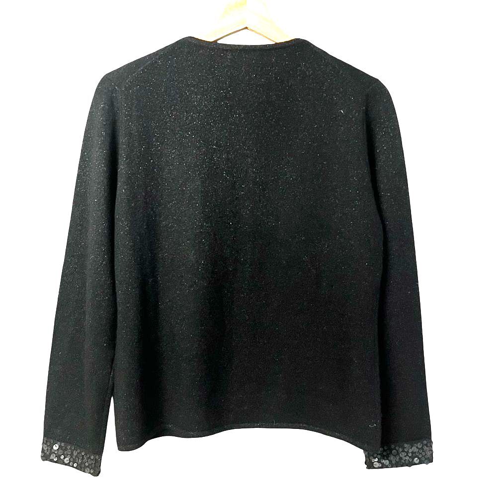 Charter Club Womens Cashmere Blend Cardigan Sz M Quiet Luxury Cocktail Evening - Picture 3 of 9